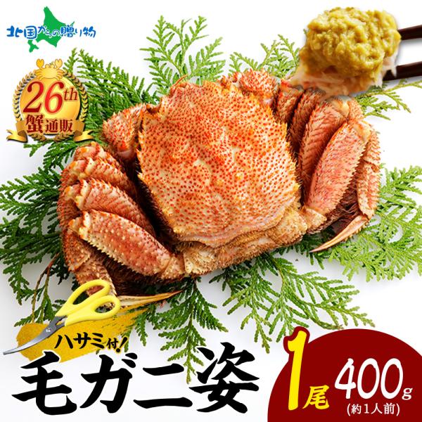 蟹 ギフト カニ 毛蟹 姿 400g 北海道 かに gift ボイル 姿 蟹味噌 毛がに 毛ガニ けがに かにみそ