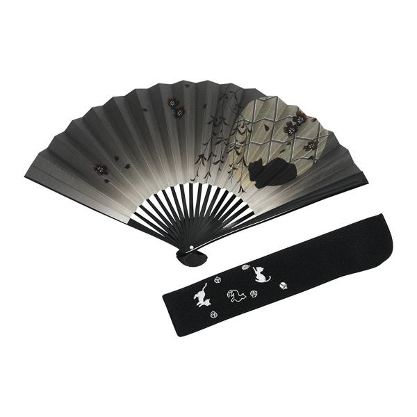 京扇子メンズ紳士用黒塗り猫京都職人手作り扇子扇子袋付き化粧箱入り着物小物 Buyee Buyee 提供一站式最全面最專業現地yahoo Japan拍賣代bid代拍代購服務