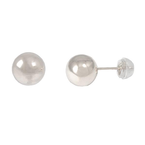 226501）プラチナ 大きめ ボールピアス 8mm 丸玉ピアス プレゼント 