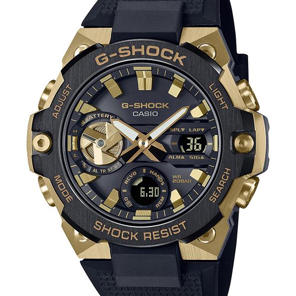 CASIO カシオ G-SHOCK ジーショック gshock　Gショック G-STEEL Gスチール 黒 ゴールド GST-B400GB-1A9JF  メンズ 腕時計 国内正規品 送料無料