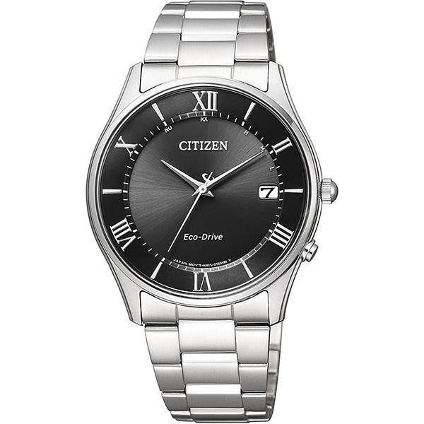 人気 エコドライブ電波時計 ペアモデル 黒 AS1060-54E CITIZEN