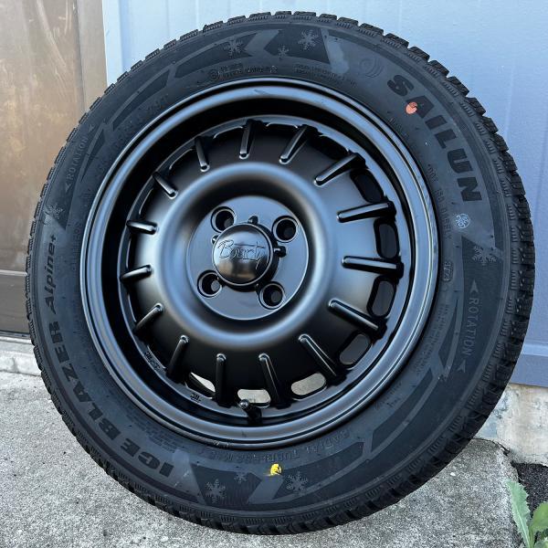 165/65R14 SAILUN Alpine+ スタッドレスタイヤホイールセット 新品4本 