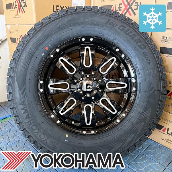 ヨコハマ iceGUARD g075 ハイラックス スタッドレス ホイール付 iceGUARD スタッドレス ハイラックス タイヤホイールセット 4本セット