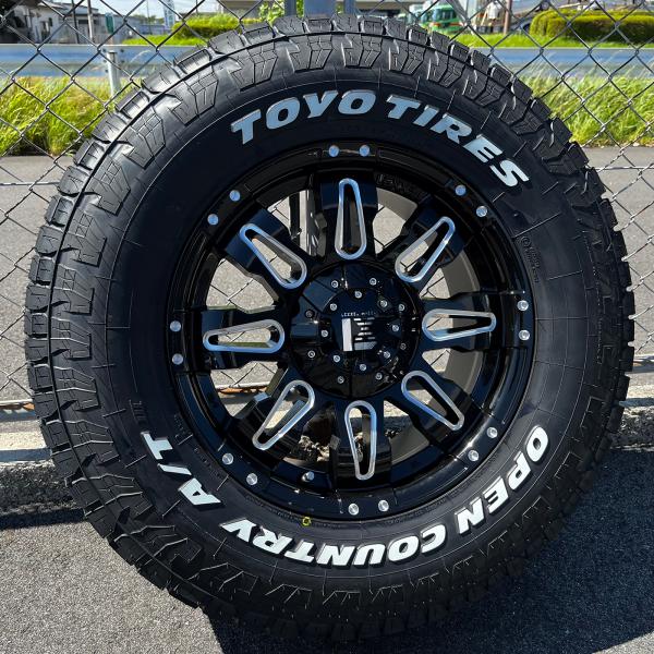 新品⭐️タイヤホイールセット⭐️265/70R17⭐️プラド⭐️ハイラックス⭐️ブロンズ ハイラックス プラド FJ H3 17インチ タイヤホイール 4本セット TOYO
