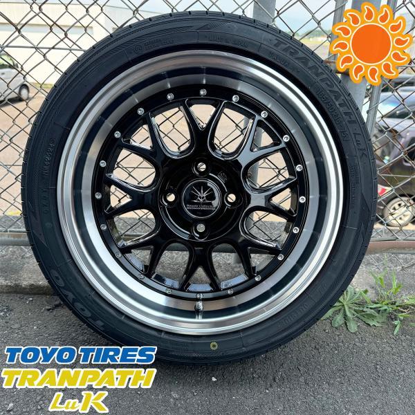軽　タイヤ　ホイル　五次元　4本　ヨコハマタイヤ　スペーシア　ラパン TRANPATH 軽自動車 タイヤホイールセット 4本セット Nボックス