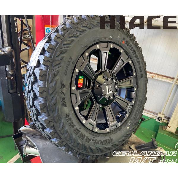 ハイエース　リフトアップ　BFGoodrich T/A 16インチタイヤセット wat_dea16mb-hiace-g003-02-tori
