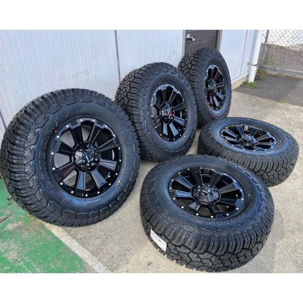 現在新規問い合わせ停止中　ラングラーホイールタイヤ5本セット ヨコハマタイヤ（YOKOHAMA TIRE） 新品 背面用付き（5本セット）JL JK