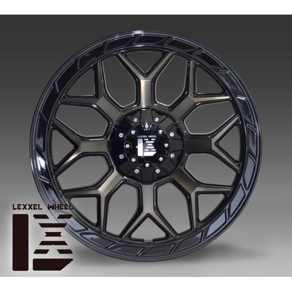 17インチ LEXXEL InFerno インフェルノ ブラッククリア 17x8.0+