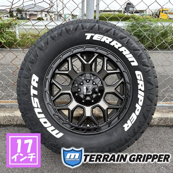【新品4本セット】ジープ ラングラー JL JK タイヤホイール レクセルホイール インフェルノ モンスタタイヤ テレーングリッパー 265/70R17 285