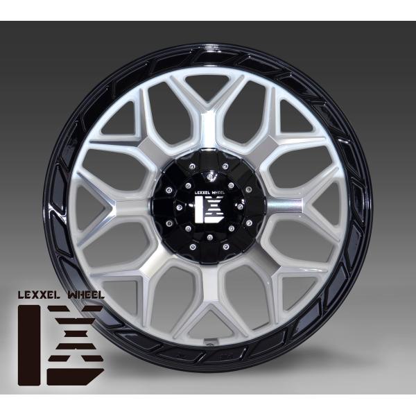 18インチ LEXXEL InFerno インフェルノ ホワイトマシニング 18x8