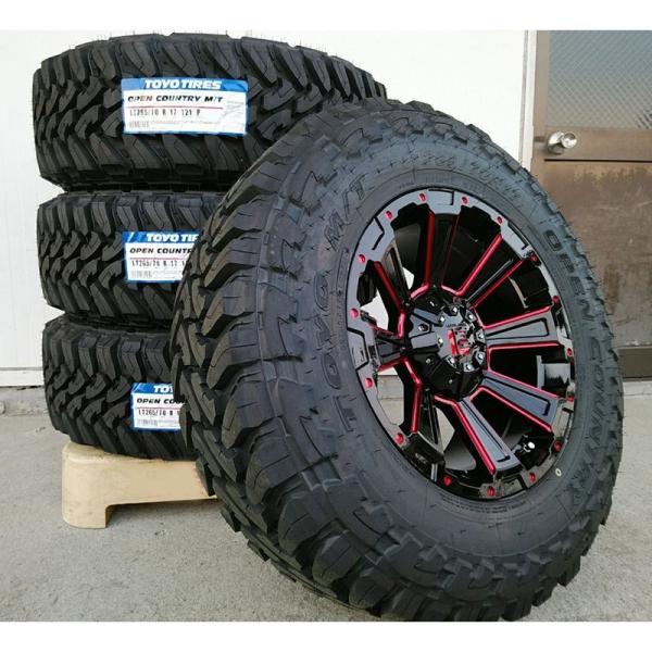ナイトロパワー　ランクルプラド265/70R17 TOYOTIRES 4本セット wat_mito-death17red-opmt-2