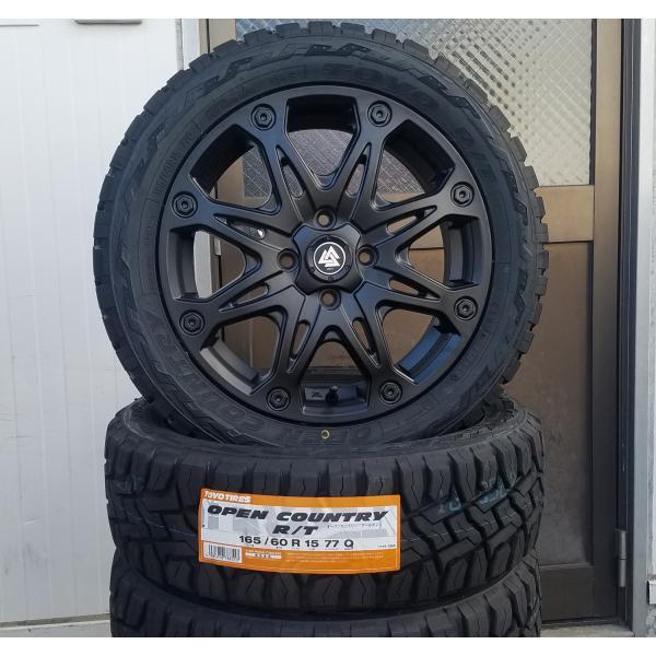 トーヨーオープンカントリーR/Tタイヤホイールセット165/65R15タフト等 OPEN COUNTRY ダイハツ タフト/etc トーヨー オープンカントリー