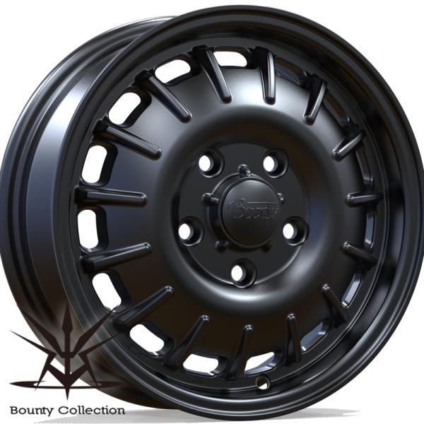 BALMINUM 1４インチ ホイール マットブラック　ナット付４本売り② BALMINUM 14インチ ホイール マットブラック ナット付4本売り
