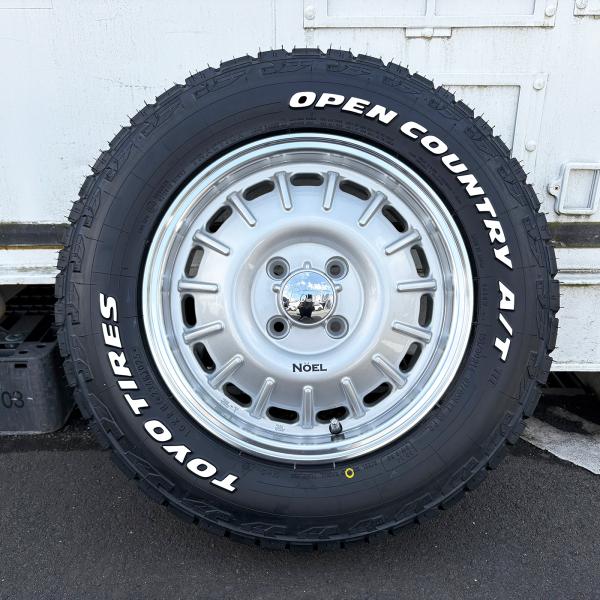 【新古品】プロボックス／サクシード用 TOYO OPEN COUNTRY AT3 165/80R14 ホワイトレター タイヤホイールセット 14インチ 4本
