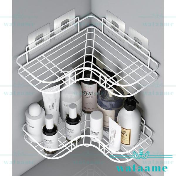 お風呂収納 バスルームラック バスラック 壁掛け 小物 バス コーナーラック 壁面 簡単収納 台所 スタンド おしゃれ 浴室 Sale 99 Off 棚 ラック 水切り設計