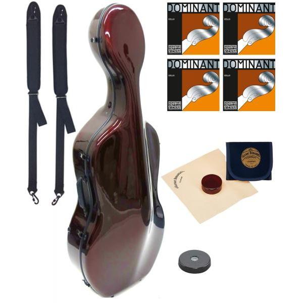 Carbon Mac CFC-3 WRD `FP[X Cbh 4/4 bN n[hP[X cello hard cases wine red Dominant Zbg@kC    s