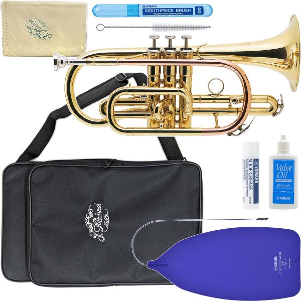 【以下対応不可　北海道 沖縄 離島 代引き 同梱】コルネットはトランペットよりも柔らかな音色。運指は同じですので持ち替えとしても楽しんで頂けます。フレーズの移り変わりも滑らかでゆったりとした演奏をお楽しみ頂けます。ゴールドコルネットはシルバ...