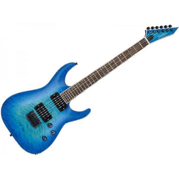 G-HR-55FX See Thru Blue Sunburst Satin