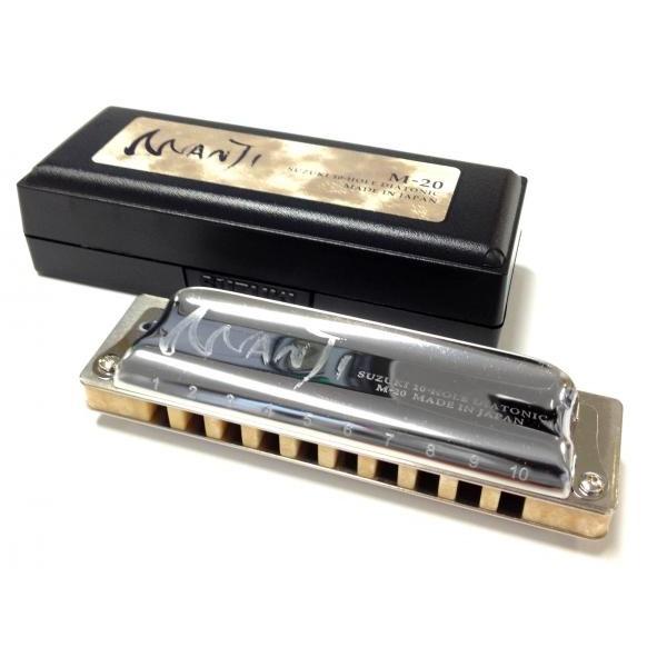 SUZUKI(�X�Y�L) MANJI M-20 A�� �}���W ���W���[ 10�� �e���z�[���Y �n�[���j�J ���{�� Blues Harmonica �ȉ��Ή��s�� �k�C�� ���� ���� �����