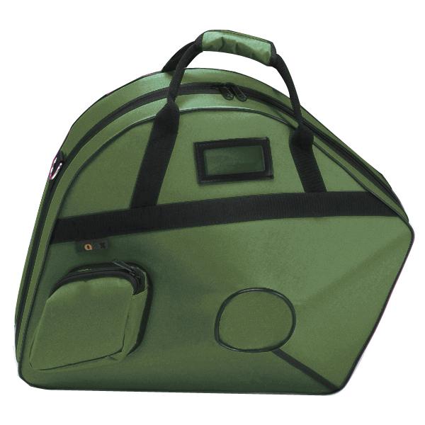 ベルカット専用フレンチホルンケース。セミハードケースでも硬質グラスファイバー製の内面特殊加工で強度もあり。本体の上にベルが重なる設計でコンパクト。デタッチャブルタイプのホルン用(ワンピース用なし)■Galax French Horn Cas...