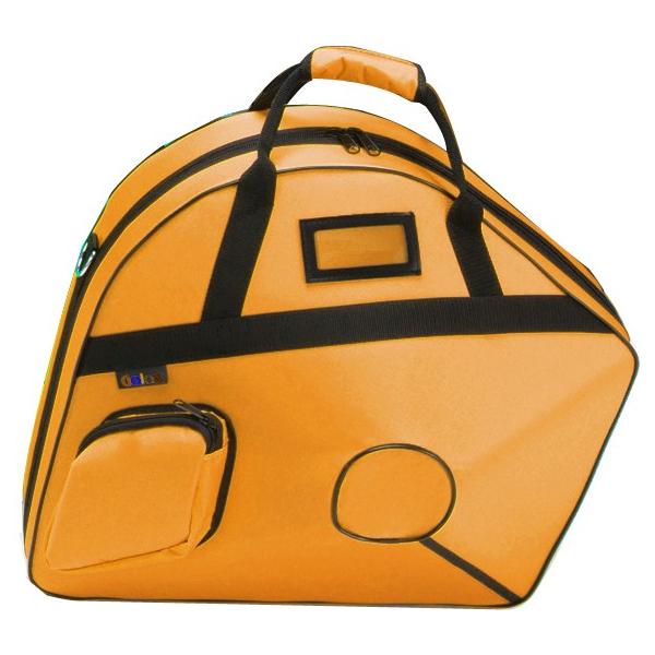 ベルカット専用フレンチホルンケース。セミハードケースでも硬質グラスファイバー製の内面特殊加工で強度もあり。本体の上にベルが重なる設計でコンパクト。デタッチャブルタイプのホルン用(ワンピース用なし)■Galax French Horn Cas...