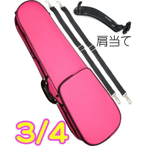 CarloGiordano TRC-100C sN  43 oCI P[X bN Z~n[h violin case  3/4 pink ā@ȉΉs kC   