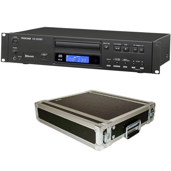 TASCAM TASCAM(タスカム) CD-200BT と 国産 ARMOR 2Uラックケース