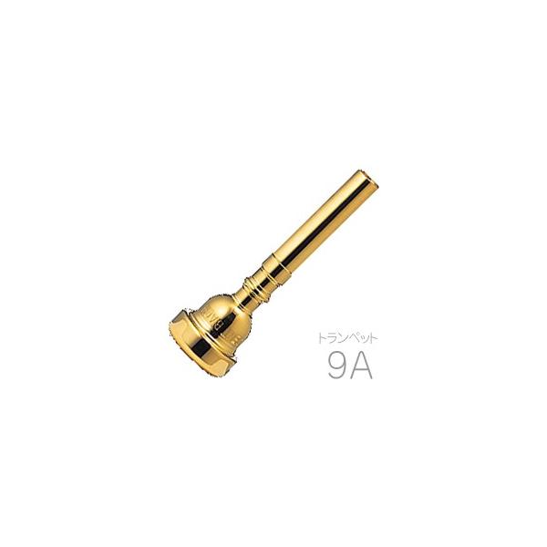 Vincent Bach 9A トランペット用 マウスピース GP 金メッキ スタンダード 金管 トランペットマウスピース 金属製 モデル No.9A TR-9A-GP trumpet mouthpiece