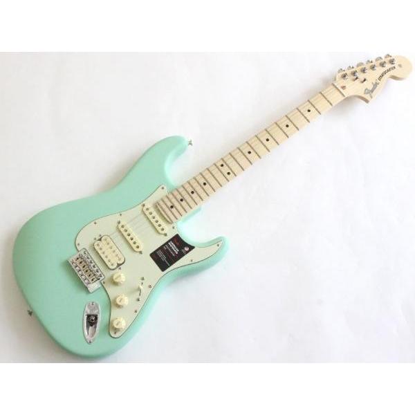 American Performer Stratocaster HSS Satin Surf Green / Maple