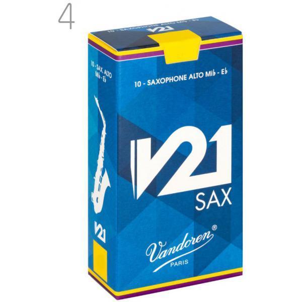 Vandoren アルトサックスリード サイズ4 10枚入り×5箱 vandoren(バンドーレン) SR814 アルトサックス リード V21 4番 1箱 10