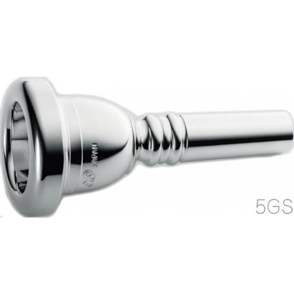 XO 5GS 太管 マウスピース トロンボーン用 銀メッキ No.5GS SP Large Shank Trombone mouthpiece 日本製 カスタムマウスピース ユーフォニアム兼用