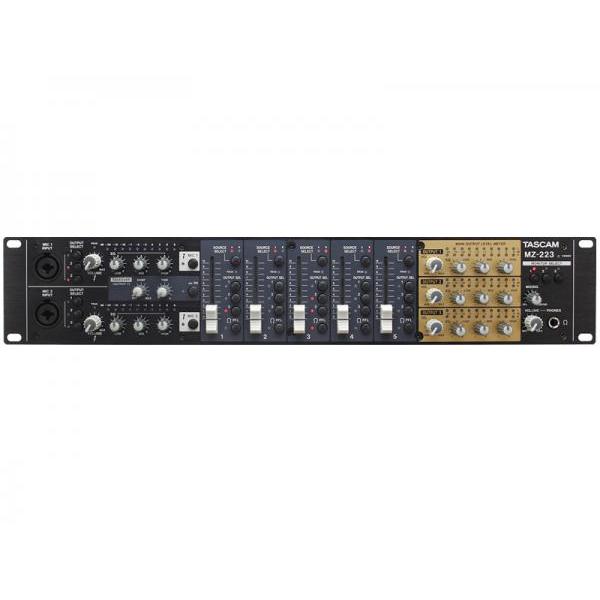 TASCAM(タスカム) MZ-223 ◆ 3つのエリアにBGMやアナウンスのアサインが可能な業務用ミキサー【7月3日時点、在庫あり 】