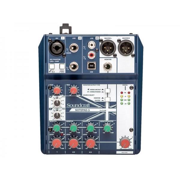 SOUND CRAFT(TEhNtg) Notepad 5   5ch^~LT[ PCUSBڑŃI[fBIC^[tF[XƂĂgpł܂y1114_A݌ɂ z