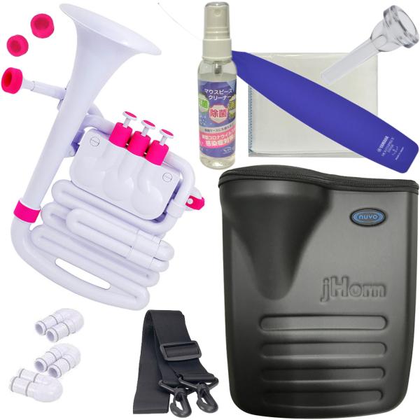 マウスピースクリーナーのデザインが異なります。バリトンホーン ユーフォニアム トロンボーンと同じ音域。形や構えはユーフォっぽい。フレンチホルンよりもアルトホルン寄り。チューニングはB♭ですがC調にできる管付き。耐久性のある ABS樹脂で音色...