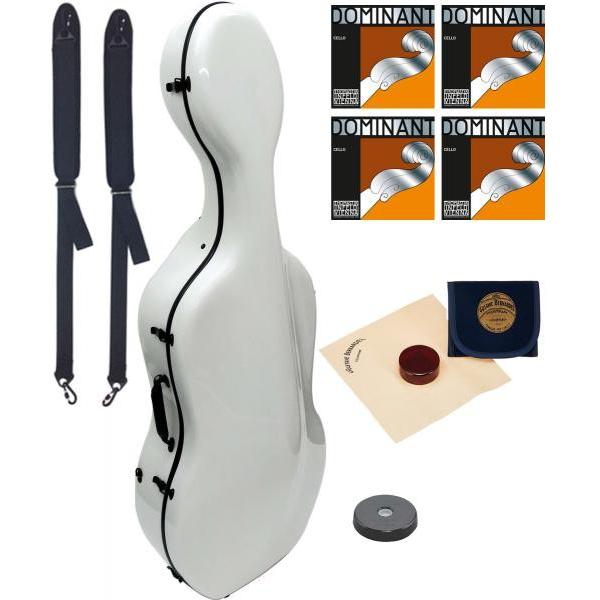 Carbon Mac CFC-3 WHT `FP[X zCg 4/4 bN n[hP[X cello hard cases white Dominant F Zbg@kC    s