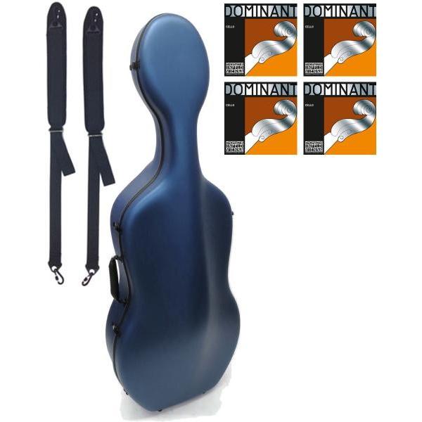 Carbon Mac CFC-2S Te u[ S-BLU `FP[X 4/4 cello hard cases Dominant satin blue F Zbg@kC    s