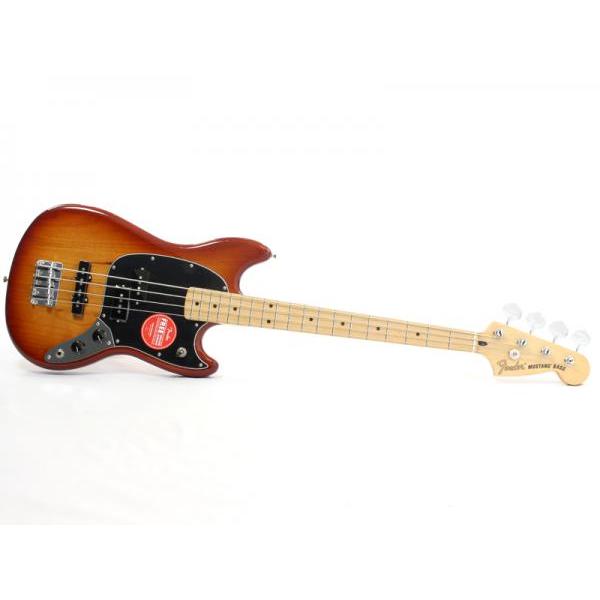 Player Mustang Bass PJ, Sienna Sunburst, Maple Fingerboard