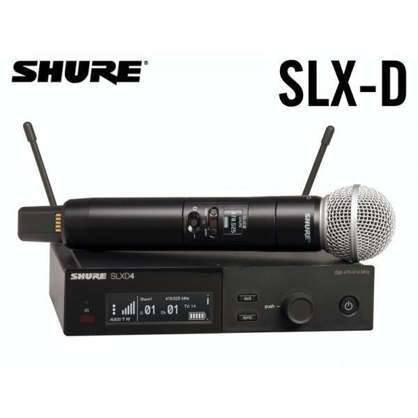 SHURE(�V���A) SLXD24/SM58�@�ySLXD24J/SM58-JB�z �� SM58 �n���h�w���h�^���M�@�t�����C�����X�V�X�e�� B�у��f��