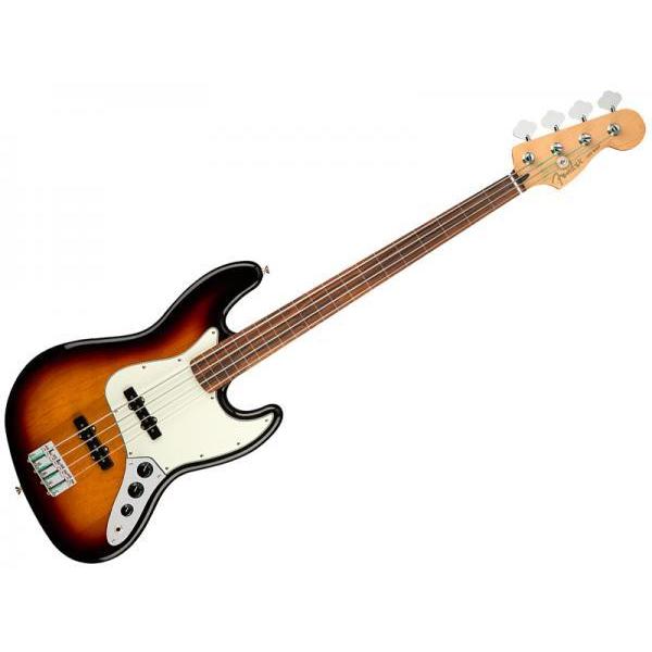 Player Jazz Bass Fretless 3-Color Sunburst Pau Ferro