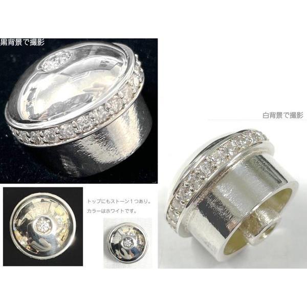 Pearl Flute FCR-134S/W ヘッドクラウン ホワイト ジルコニア ストーン