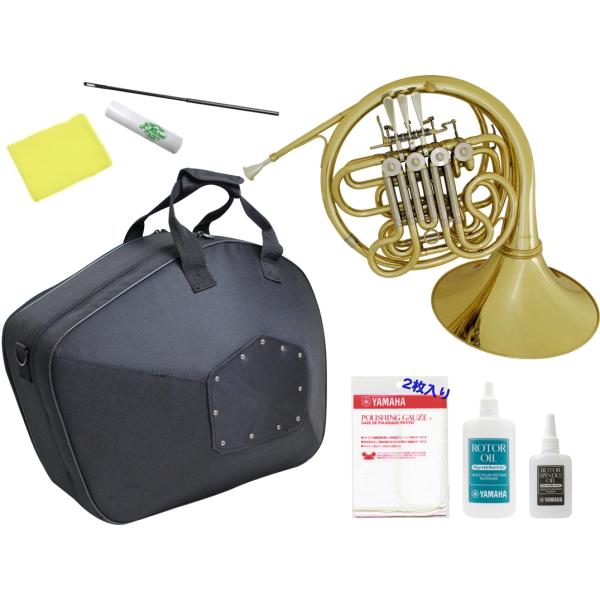 北海道不可 沖縄不可 離島不可 代引き不可 同梱不可。一般的なダブルホルンは最低でも40万円前後が相場の楽器。低価格帯の楽器は精度が低く 調整検品も価格相応。それらと同じクオリティ 吹奏感ではありません。吹きにくい/音がなりにくい/音がなら...