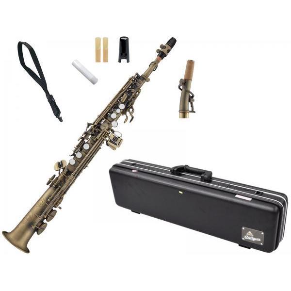 Antigua  SS4290 p[x AQ \vmTbNX AeB[N Be[W Ȃ soprano saxophone powerbell Antique finish@kC  s