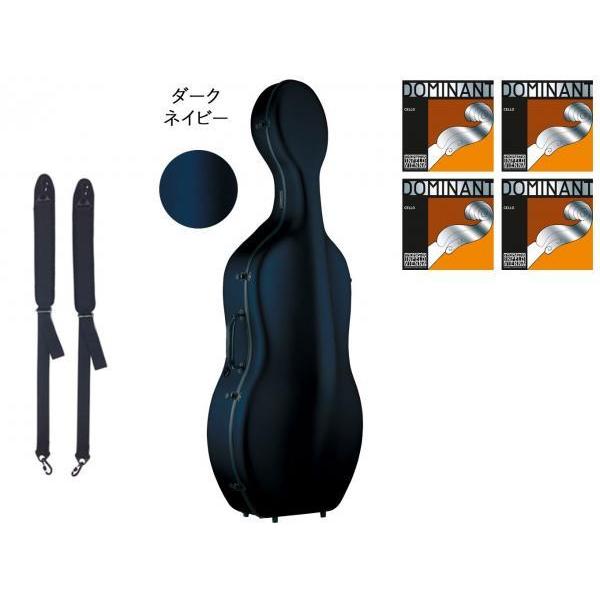 Carbon Mac CFC-2S サテン ダークネイビー チェロ ケース S-NVY