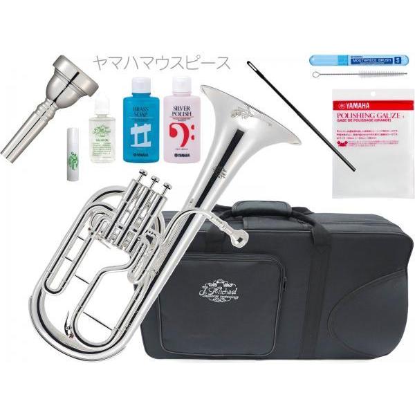 サクソルン型,ユーフォニアムなどと同じ形の楽器アルトホルン。テナーホーンとも呼ばれます。柔らかく艶のある音色。あまり管弦楽では使用されませんが主にフランス式編成の吹奏楽やブラスバンド、ブラスアンサンブルで使用される金管バンドでは欠かせない存...