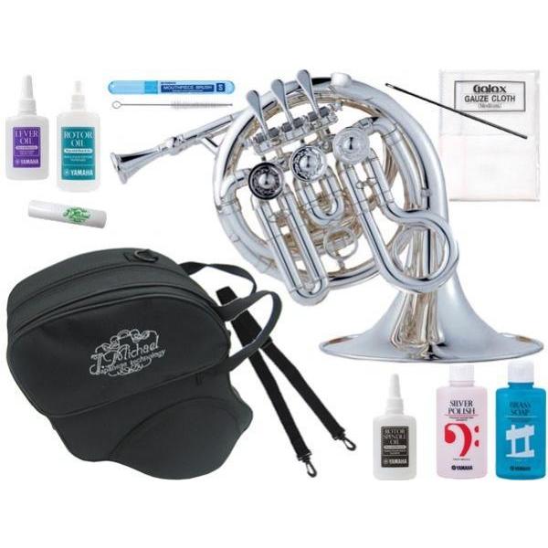 High-B♭のミニシングルホルン。ポケットホルンは いわゆる入門用の楽器として作られた種類のフレンチホルンではありません。楽器が小さい分ピッチが安定しにくく初心者の練習用目的でのご購入はおすすめしません。よりコンパクトな巻きで持ち運びやち...