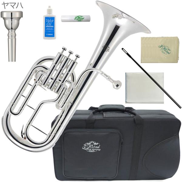 サクソルン型,ユーフォニアムなどと同じ形の楽器アルトホルン。テナーホーンとも呼ばれます。柔らかく艶のある音色。あまり管弦楽では使用されませんが主にフランス式編成の吹奏楽やブラスバンド、ブラスアンサンブルで使用される金管バンドでは欠かせない存...