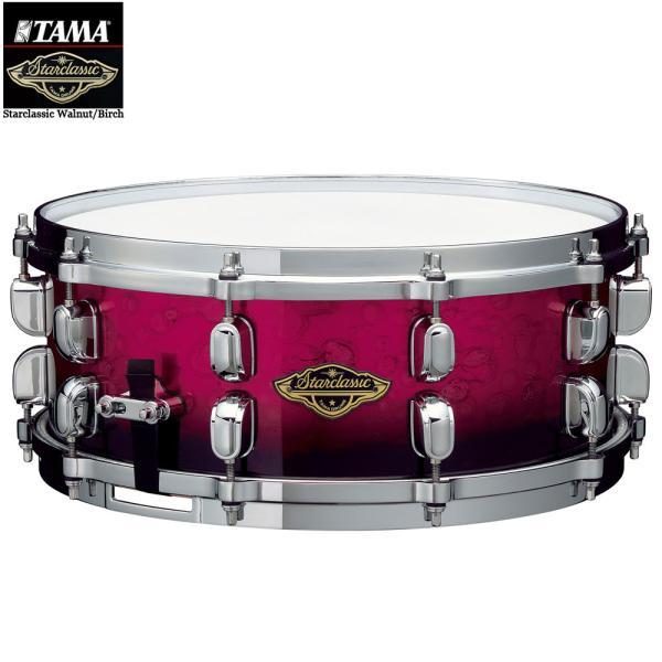 Starclassic Walnut/Birch Snare Drum 14"x5.5" - Molten Dark Raspberry Fade