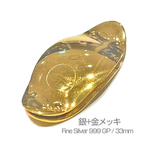 lefreQue ゴールドプレート 33mm 金メッキ 銀製 リーフレック lefreQue リーフレック ゴールドプレート 33mm 金メッキ 銀製