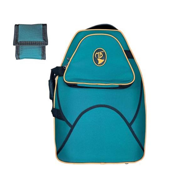 通常のナイロン製MB5stH ターコイズカラーのエッジ(縁)部分とロゴにイエローを。デタッチャブルベルホルン用のケース。Marcus Bonna(マーカスボナ)デタッチャブルベルホルン用のケース。ファイバー製セミハードケースで 頑丈さと品質...