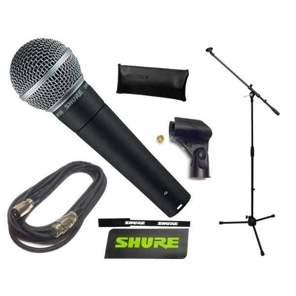 SHURE(シュア) SM58-LCE お手頃 マイクスタンドセット （XLR-XLR 5